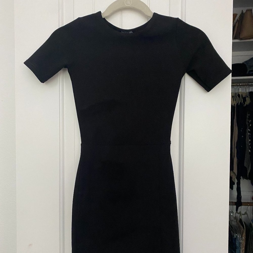 Nasty Gal LBD Bodycon Black Dress